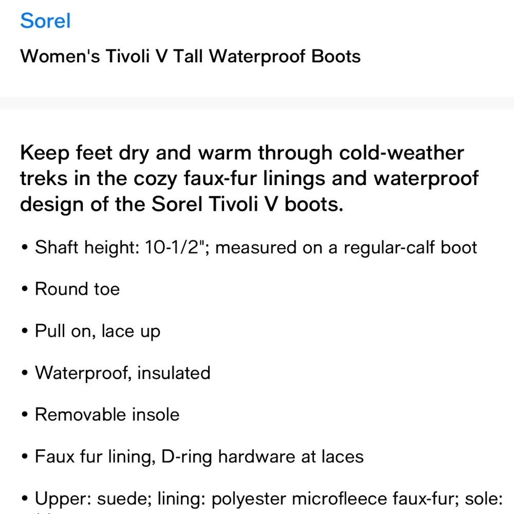 Sorel Women's Tivoli V Tall Waterproof Boots - Picture 13 of 13
